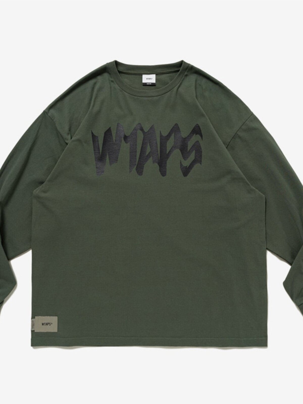 WTAPS OBJ 01|LS|COTTON.CONTAINING 23AW 뒷면 레터링 프린트 긴팔 티셔츠