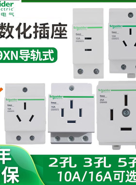 施耐德导轨式16a插座EA9XN310