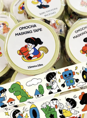 分装胶带 日本creative和纸胶带草莓女孩蝴蝶结小鸟蛋糕手账素材