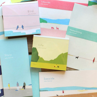 动物生活手帐素材便签分装 日本表现社便签necktie 便签 分装