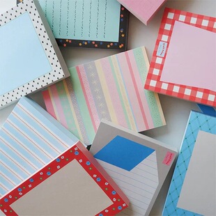 分装便签 韩国fruitfries便签 复古风ins爆火小众彩色便签分装