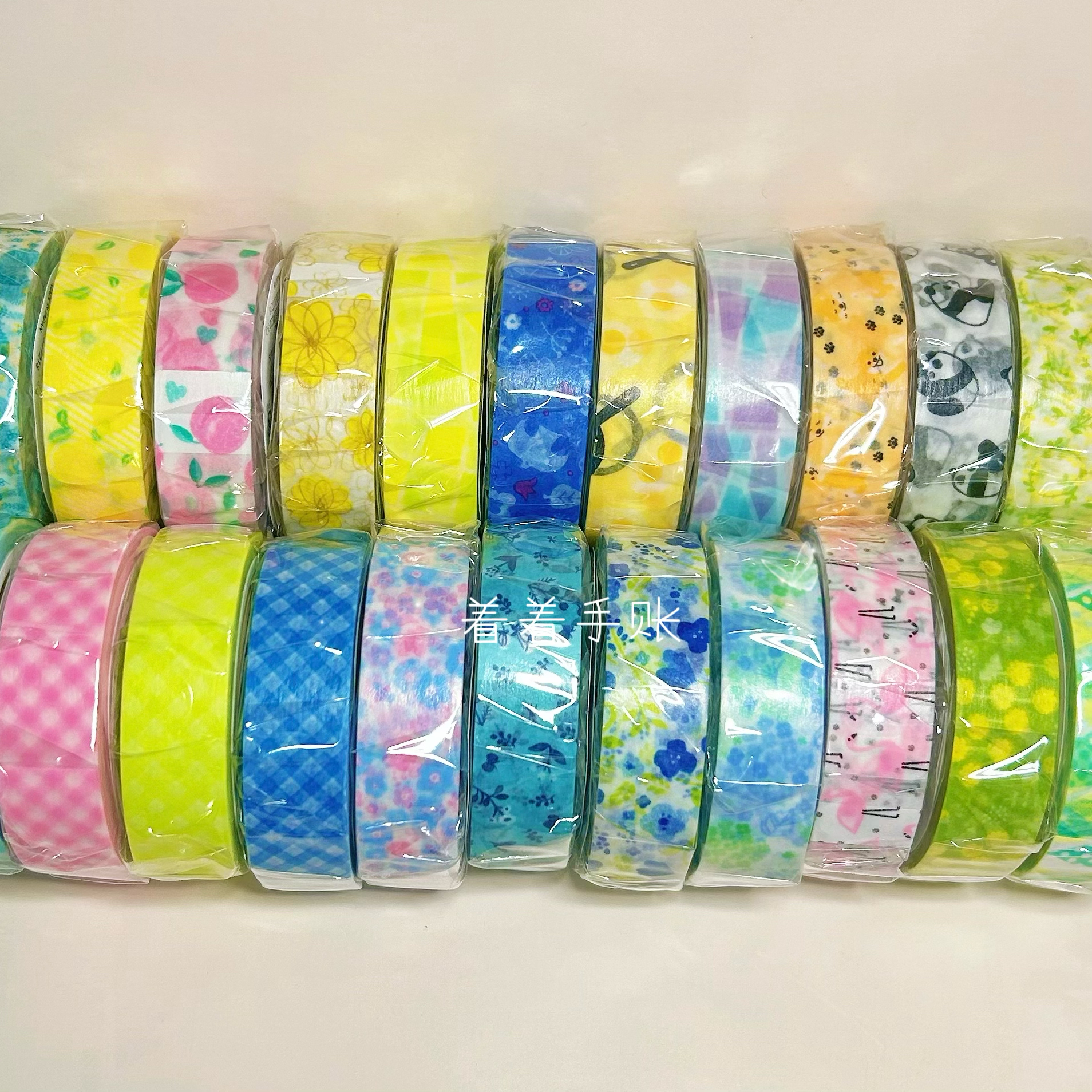 Pj胶带分装① 日本NICHIBAN和纸胶带格子碎花Petit Joie手账胶带