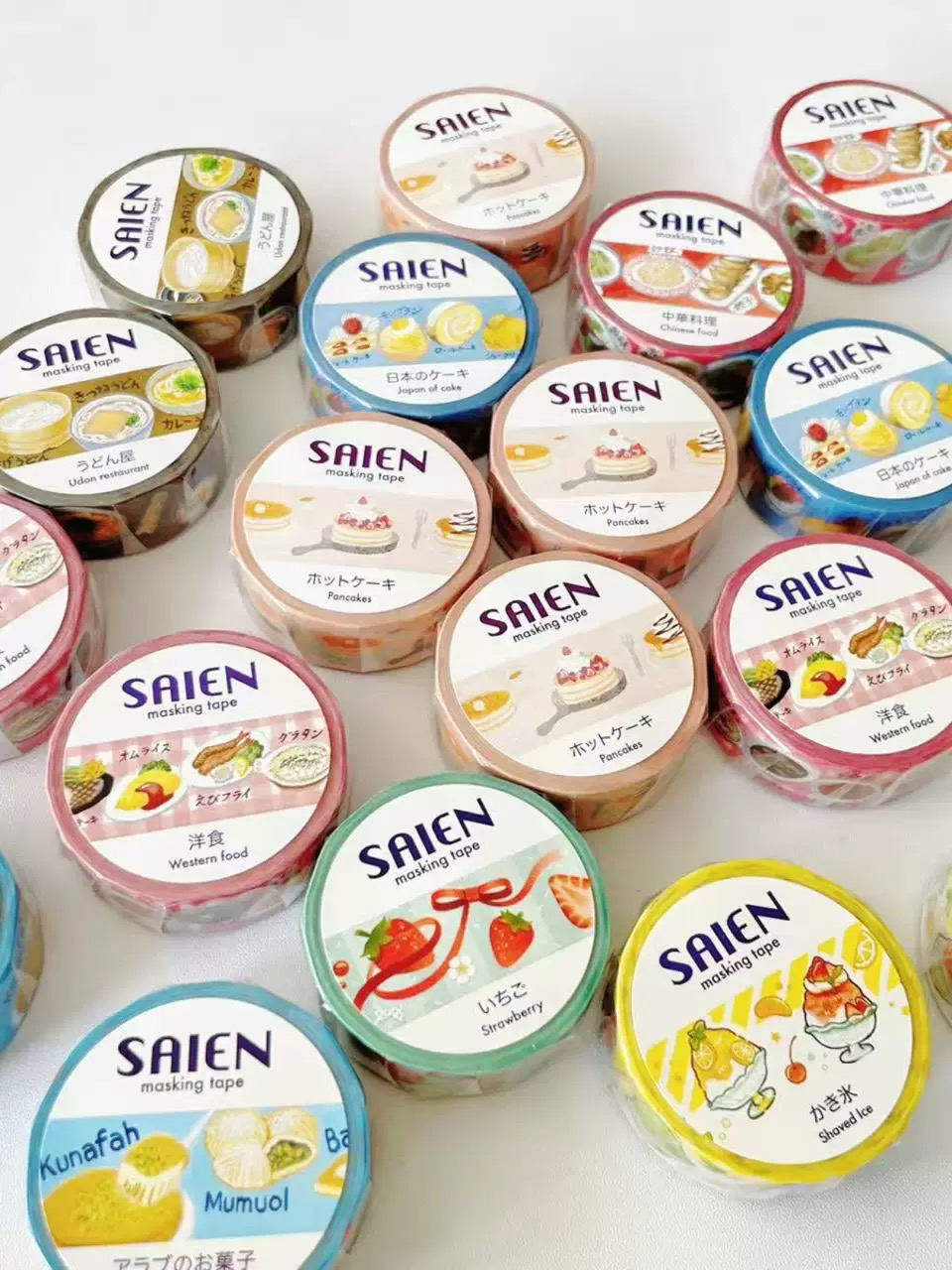 分装胶带 日本saien纸胶带草莓松饼蛋糕冰沙甜点手帐素材胶带分装