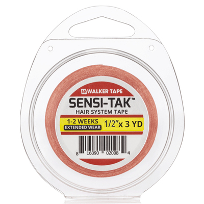 1.27cm SENSI-TAK假发双面胶假发打底胶片美国红色打底假发双面胶