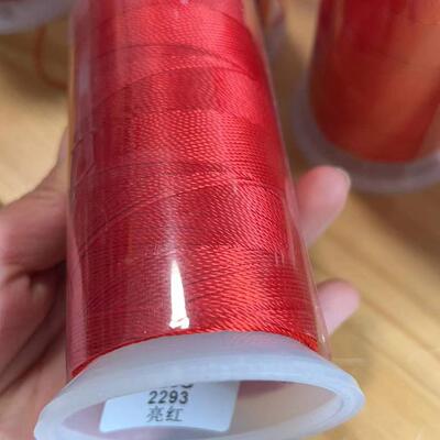 2293亮红股  手工线  CS股线 编绳手绳 绕线 线圈编织线