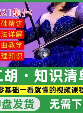 二胡U盘视频教程零基础新手入门