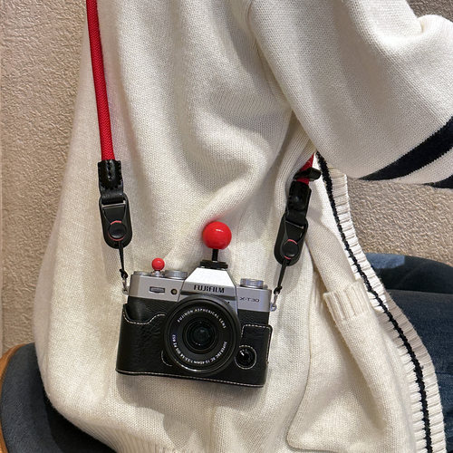 适用富士XS20保护套XT5XT30三代xm5xe5相机包xs10xt50xh2皮套配件