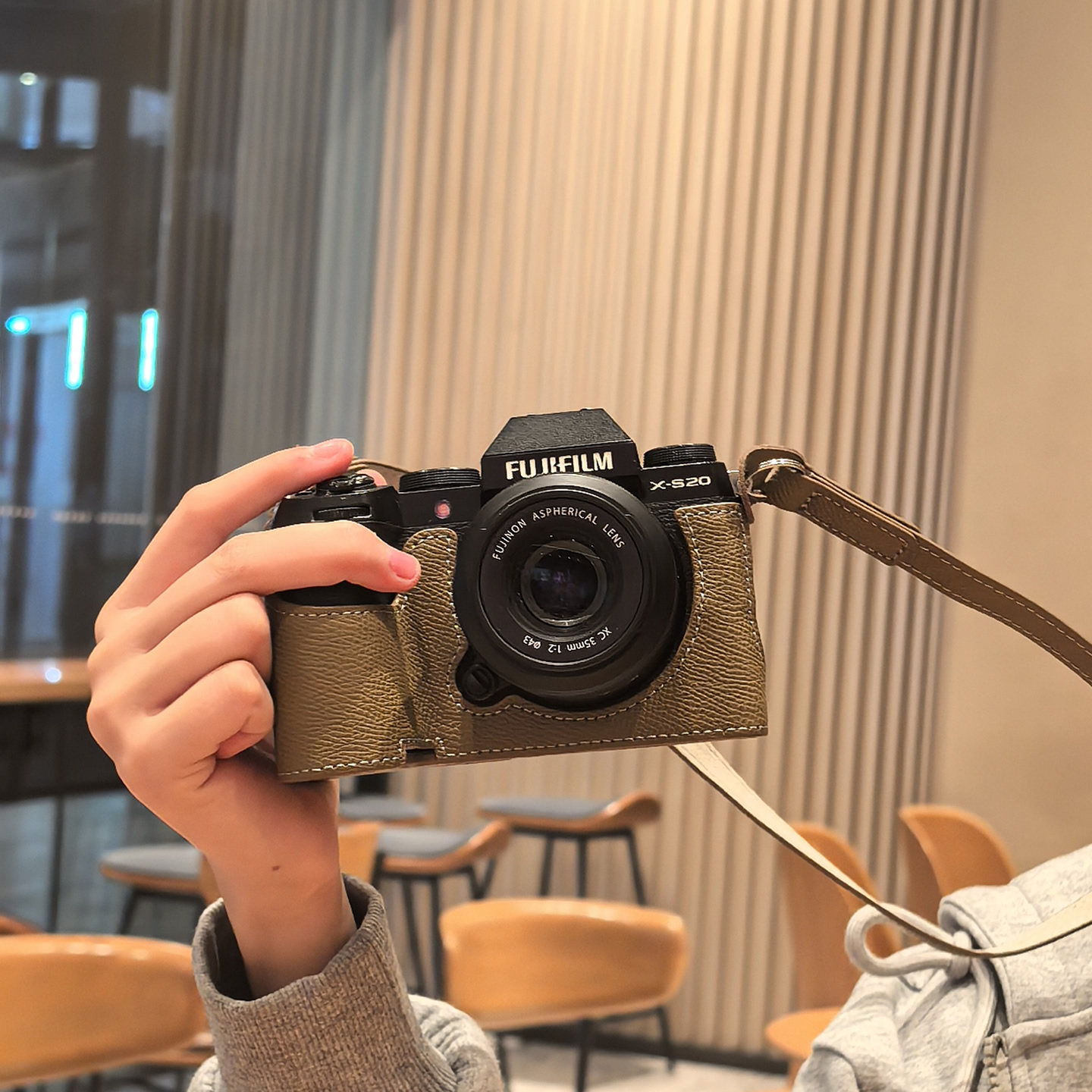 真皮保护套适用富士xt30三代xt5xm5相机包xt50xe5xs20皮套X100VI