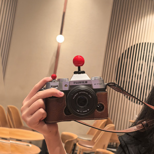 富士XM5保护套XT50XT30三代二代X100Vi相机包复古底座配件xs20xe5