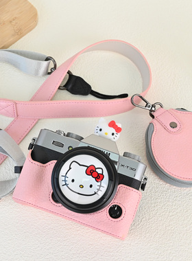 富士XT50保护套XT5XS20XT30II相机包配件x100vi适用XM5粉色壳套