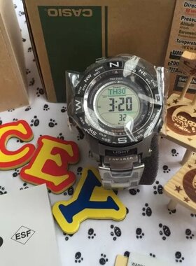 卡西欧PRW3500T  2500 240太阳能电波登山表男户外运动钛合金气压
