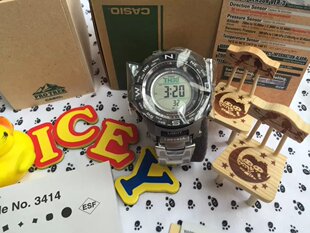 卡西欧PRW3500T 240太阳能电波登山表男户外运动钛合金气压 2500