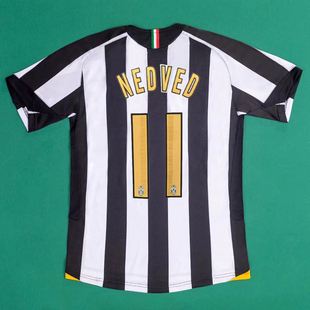 复刻2005-06赛季尤文图斯主场复古老款球衣 内德维德皮耶罗足球服