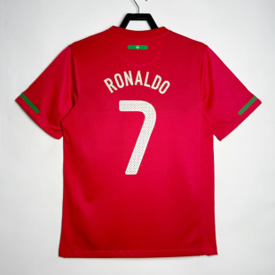 复刻版2010年世界杯葡萄牙主场复古老款球衣7号C罗足球服短袖男款