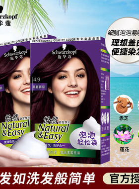 施华蔻怡然遮白发摩丝泡泡