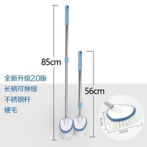 鱼缸刷硬毛不锈钢除藻去污角落缝隙清理工具鱼池浴缸家庭地刷促销