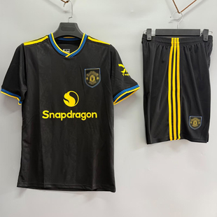 2526曼联皇马巴萨球衣主场二客足球服训练队服儿童短袖套装定制