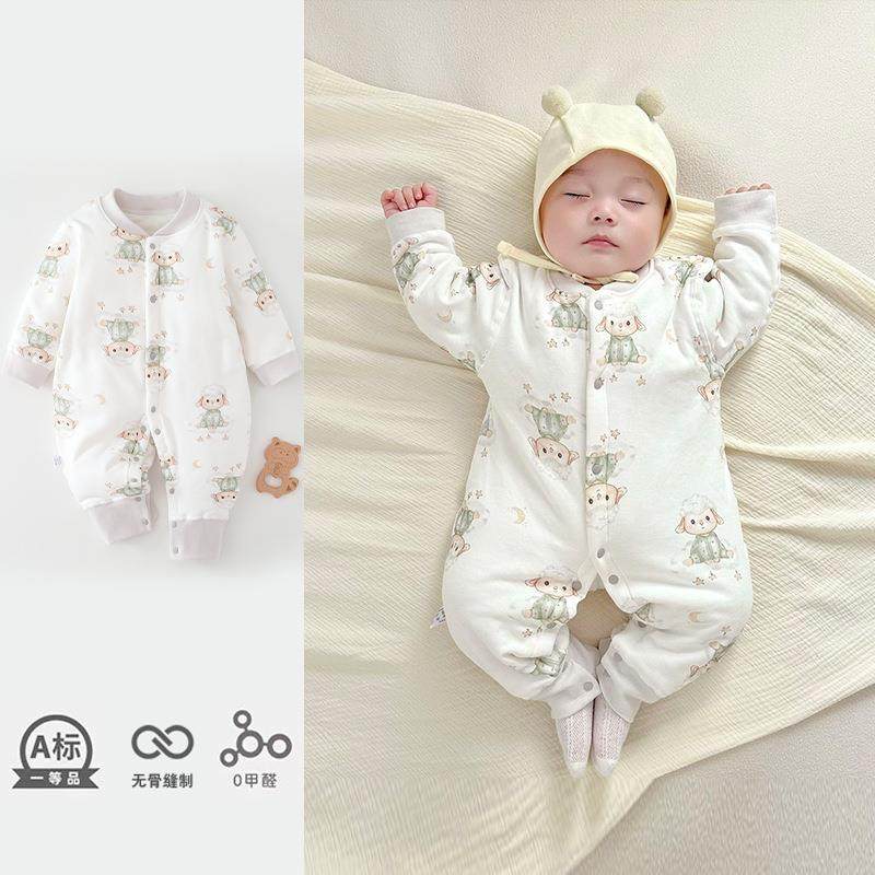 40g薄棉婴儿连体衣a类保暖秋冬款夹棉冬装新生儿衣服宝宝外出哈衣,童装/婴儿装/亲子装,连身衣/爬服/哈衣,淘宝优惠券,粉丝福利购,淘宝优惠卷