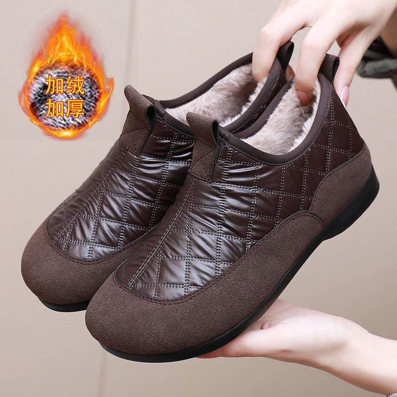 2025冬季新款防水防滑雪地靴加绒保暖一脚蹬休闲棉靴时尚韩版棉鞋,女鞋,棉鞋,淘宝优惠券,粉丝福利购,淘宝优惠卷