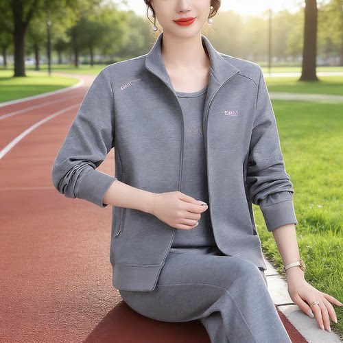 中老年妈妈春季运动服套装