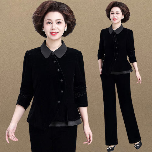 中老年妈妈春装运动服套装