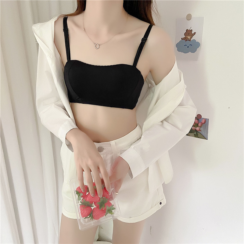 *No price reduction for real shooting ~ autumn and winter new non steel ring small chest gathered bra underwear non slip belt bra woman