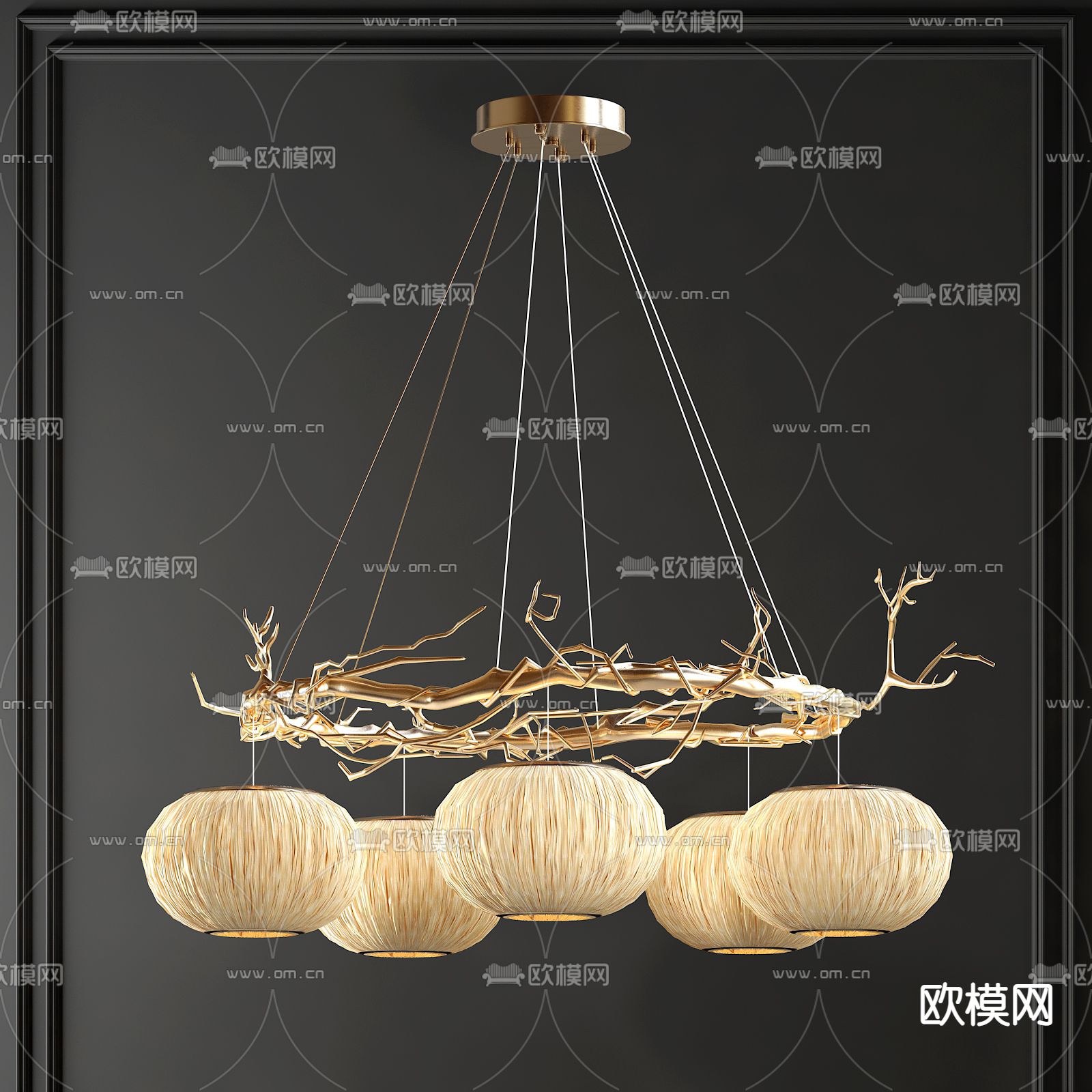 侘寂风树枝仿生设计餐厅吊灯创意个性造型艺术楼道大堂客厅吊灯