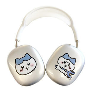 适用于苹果无线蓝牙耳机AirPods 耳罩保护套收纳包透明软壳保护壳吉伊卡哇小八乌萨奇吉伊ins Max保护壳头戴式