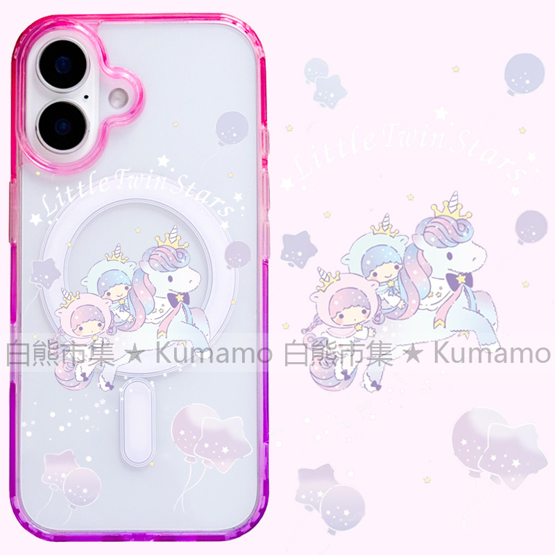 适用iphone17promax苹果17手机壳MagSafe磁吸16渐变15撞色14透明16e保护套华为三星s25ultra梦幻独角兽双子星