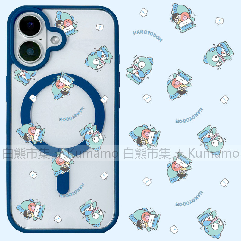 适用iphone17promax苹果16手机壳MagSafe磁吸15支架14透明13人鱼25ultra汉顿丑鱼16e章鱼卡通可爱12保护套17