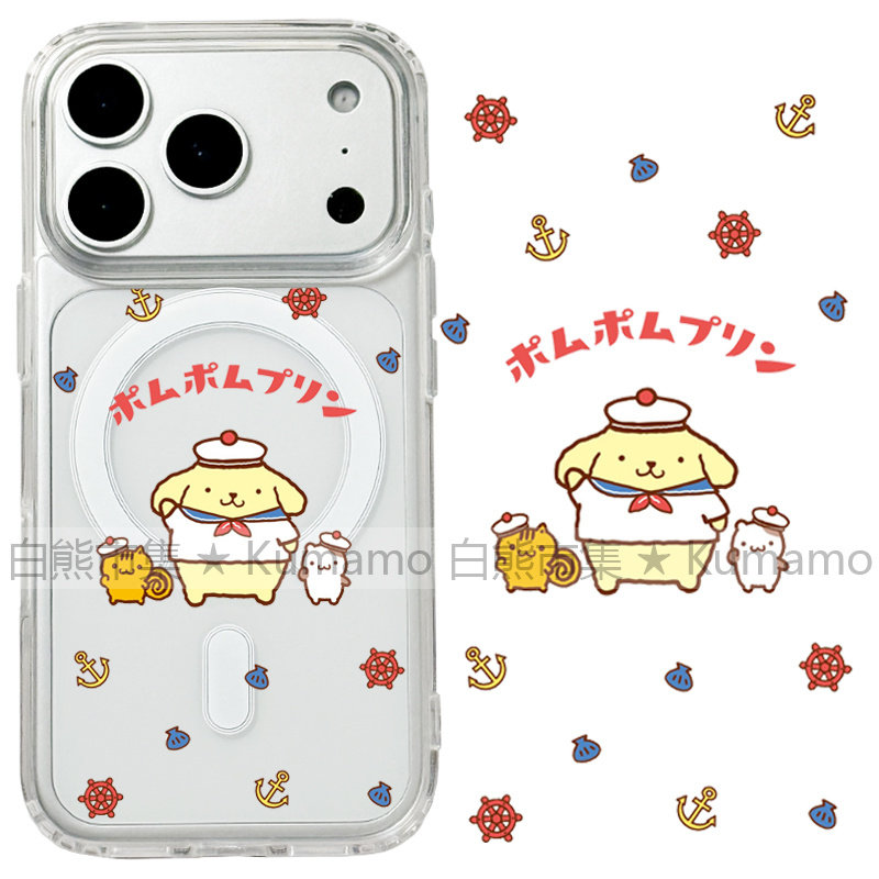 适用iphone17promax苹果16手机壳MagSafe磁吸15支架14透明13海军布丁狗17日系25ultra可爱ins风12保护套女16e