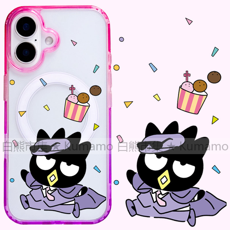 适用iphone17promax苹果17手机壳MagSafe磁吸16渐变15撞色透明保护套华为三星s25ultra日系酷企鹅卡通搞怪女