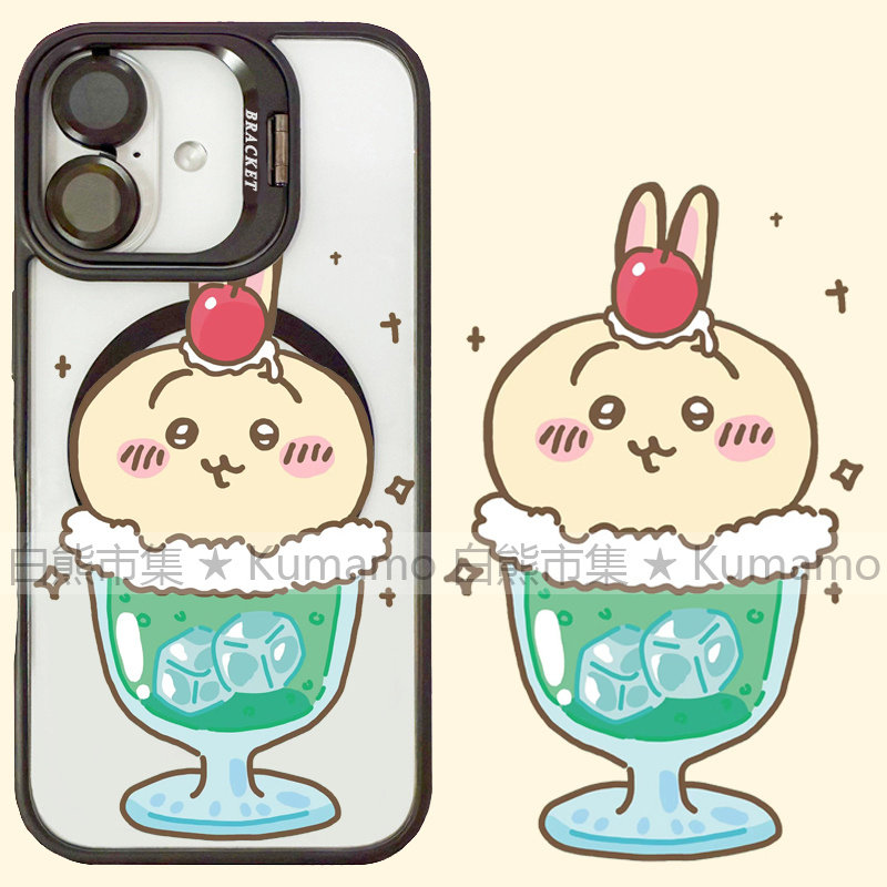 适用iphone17promax苹果16手机壳MagSafe磁吸15镜头支架14透明13吉伊卡哇25ultra饮料乌萨奇17卡通16e保护套