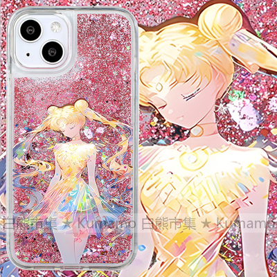 适用iphone16promax手机壳15苹果16手机壳14透明三星24ultra流沙华为小米保护套炫彩星星手绘美少女战士ins风