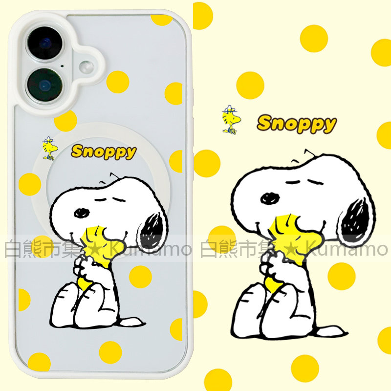 适用iphone17promax苹果16手机壳MagSafe磁吸15支架14透明13史努比17波点25ultra卡通17小狗16e卡通保护套女
