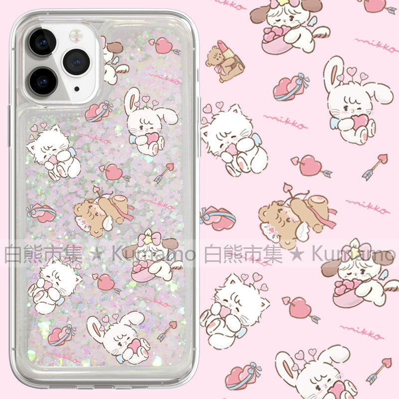适用iphone17promax手机壳15苹果17三星25ultra小米流沙oppovivo透明14保护套13小兔子mikko韩风16丘比特16e