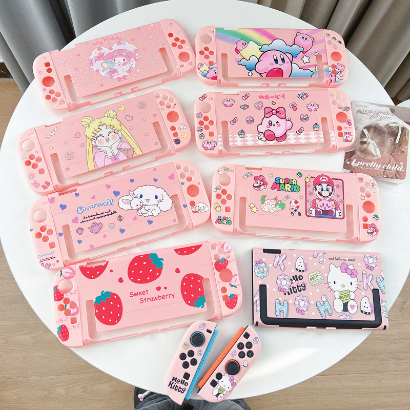 任天堂switch2保护壳星之卡比卡通配件周边软边背面硬分体保护套