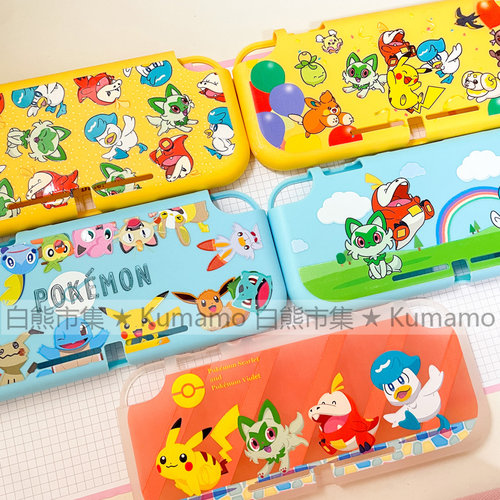 适用任天堂switch lite保护套一体式磨砂透明软皮卡丘杰尼龟妙蛙