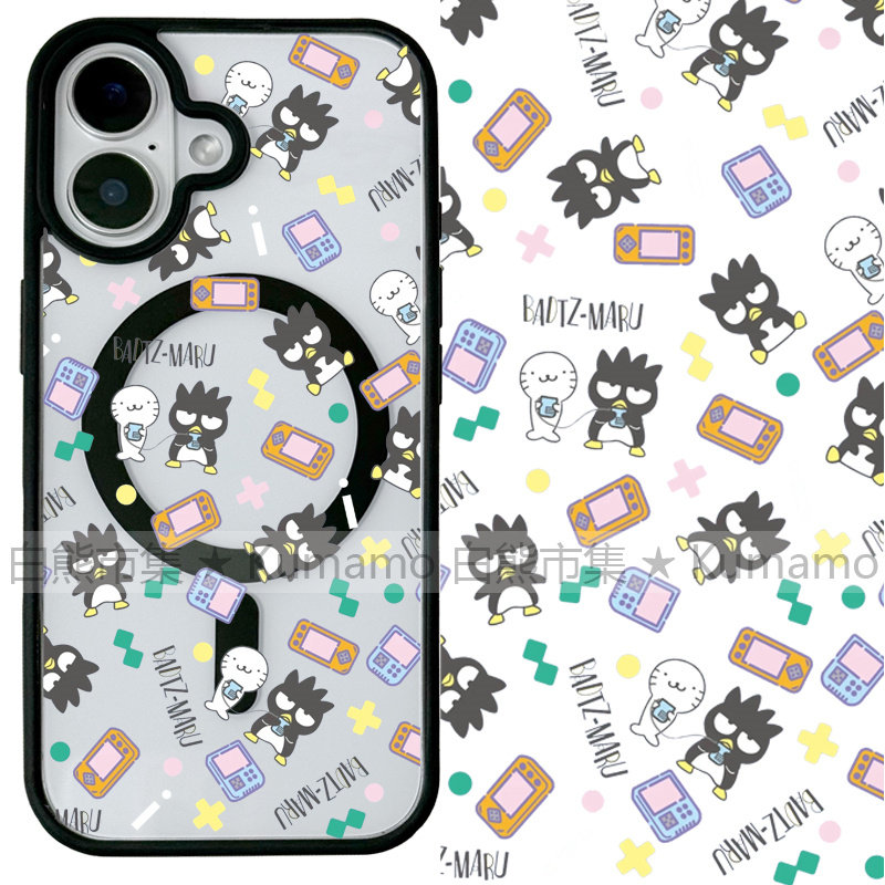 适用iphone17promax苹果16手机壳MagSafe磁吸15支架14透明13日系17打电动25ultra酷企鹅17游戏机16e保护套女