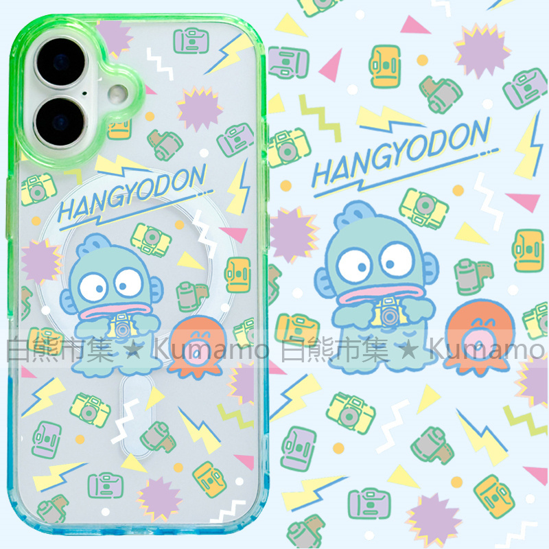 适用iphone17promax苹果17手机壳MagSafe磁吸16渐变15撞色14透明16e保护套华为三星s25ultra卡通人鱼汉顿丑鱼