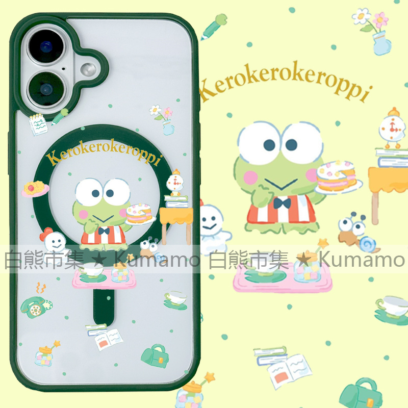 适用iphone16promax苹果16手机壳MagSafe磁吸15支架14透明13洛克比25ultra大眼蛙12青蛙11保护套7/8plus/x/xr