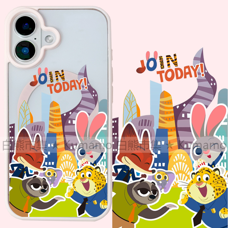 适用iphone17promax苹果16手机壳MagSafe磁吸15支架14透明13疯狂动物城17尼克狐狸25ultra朱迪兔子17保护套女