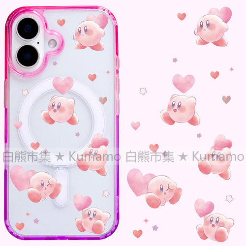 适用iphone17promax苹果17手机壳MagSafe磁吸16渐变15撞色14透明16e保护套华为三星s25ultra爱心星之卡比卡通