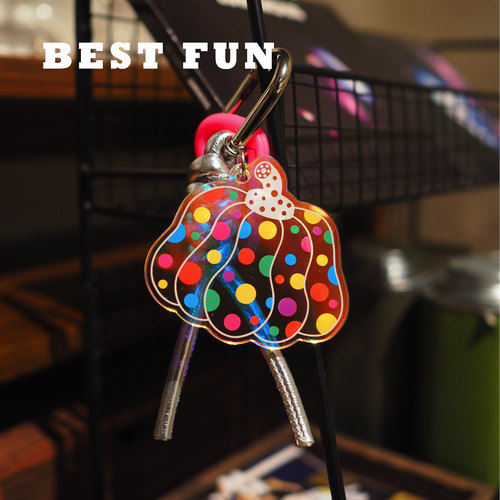 草间弥生南瓜挂件钥匙扣BESTFUN