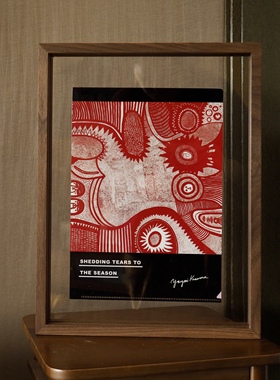 日本进口草间弥生A4档案袋文件夹海报装饰画