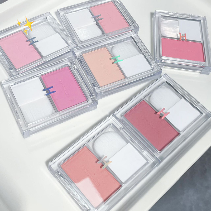 HERORANGE~单色腮红盘韩系纯欲自然显白修容不易飞粉胭脂 HERANGE