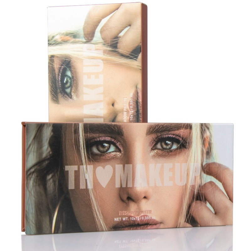 TONEHONE炫彩缤纷十色眼影盘偏光哑光珠光大地色10色眼影