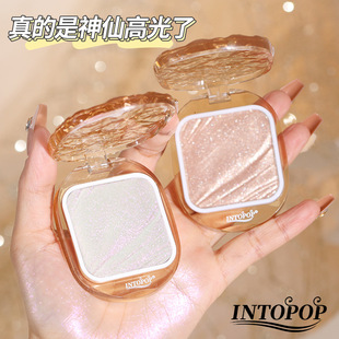 INTOPOP水光微漾高光粉自然修容珠光爆闪卧蚕眼影面部提亮高光粉