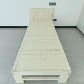 定制实木1.5米松木双人床经济型现代简约出租房简易1.2宿舍单人床