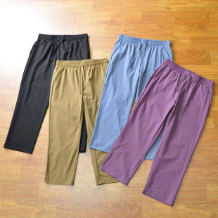 薄款 速干裤 加肥加大冰感运动休闲裤 出外贸 4718 夏季 7分裤 女士